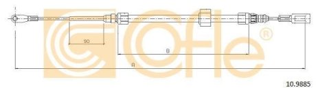 LINKA - HAMULEC RECZNY COF 10.9885 COFLE 92109885