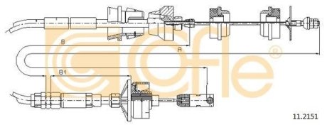 Linka sprz. XSARA 2.0/1.9TD 97- /732/ COFLE 92112151