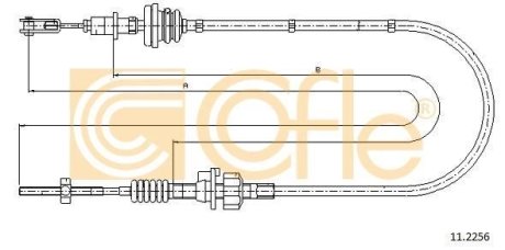 Linka sprz. C1 P107 AYGO 1.4D COFLE 92112256