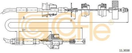 LINKA SPRZEGLA COF 11.3038 COFLE 92113038