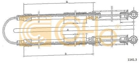 LINKA - HAMULEC RECZNY COF 1141.3 COFLE 9211413
