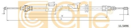 LINKA - HAMULEC RECZNY COF 11.5496 COFLE 92115496