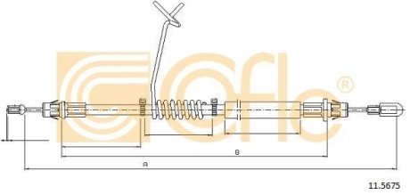 LINKA HAMULCA FORD TRANSIT 06> TYL LEWY 1533/1330MM 11.5675 SZT COFLE 92115675