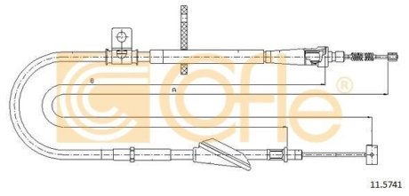 LINKA - HAMULEC RECZNY COF 11.5741 COFLE 92115741