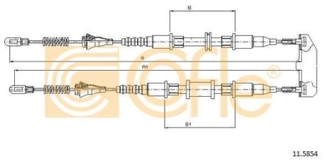 LINKA - HAMULEC RECZNY COF 11.5854 COFLE 92115854