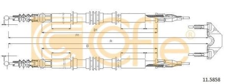 LINKA - HAMULEC RECZNY COF 11.5858 COFLE 92115858