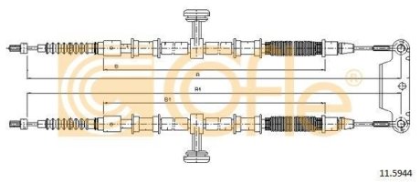 LINKA - HAMULEC RECZNY COF 11.5944 COFLE 92115944