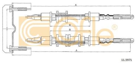 LINKA - HAMULEC RECZNY COF 11.5971 COFLE 92115971