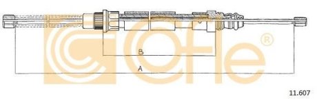 LINKA - HAMULEC RECZNY COF 11.607 COFLE 9211607