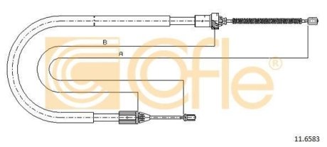 LINKA - HAMULEC RECZNY COF 11.6583 COFLE 92116583