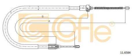 LINKA - HAMULEC RECZNY COF 11.6584 COFLE 92116584