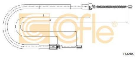 LINKA - HAMULEC RECZNY COF 11.6586 COFLE 92116586