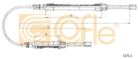 LINKA - HAMULEC RECZNY COF 1171.1 COFLE 9211711