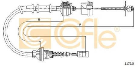 Linka sprz. DUCATO 2.8 98- COFLE 9211725