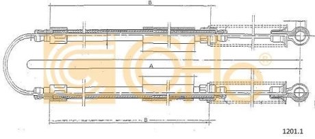 LINKA - HAMULEC RECZNY COF 1201.1 COFLE 9212011