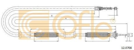 LINKA - HAMULEC RECZNY COF 12.0708 COFLE 92120708