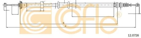 Трос, стояночная тормозная система COFLE 92.12.0726