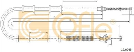 Linka ham.r. DOBLO 10/09- LP 1850/1567 COFLE 92120745