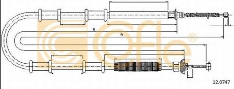 LINKA - HAMULEC RECZNY COF 12.0747 COFLE 92120747