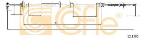 LINKA - HAMULEC RECZNY COF 12.1500 COFLE 92121500