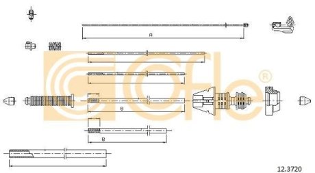 LINKA - HAMULEC RECZNY COF 12.3720 COFLE 92123720