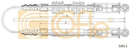 LINKA - HAMULEC RECZNY COF 1261.1 COFLE 9212611