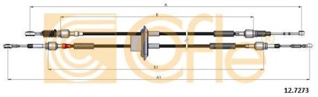 Linka zmiany biegów F500 COFLE 92127273