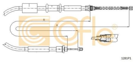 LINKA - HAMULEC RECZNY COF 1281P1 COFLE 921281P1