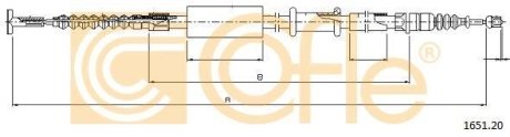 PRZEWOD HAMULC ELAST COF 1651.20 COFLE 92165120