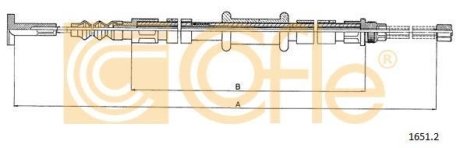 LINKA - HAMULEC RECZNY COF 1651.2 COFLE 9216512