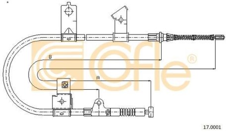 LINKA - HAMULEC RECZNY COF 17.0001 COFLE 92170001