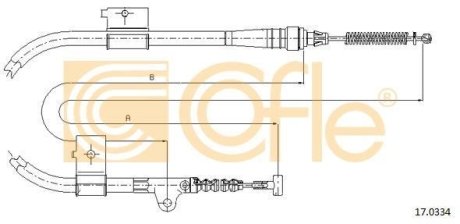 LINKA - HAMULEC RECZNY COF 17.0334 COFLE 92170334