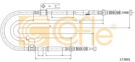 LINKA - HAMULEC RECZNY COF 17.0601 COFLE 92170601