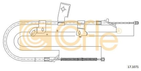 LINKA - HAMULEC RECZNY COF 17.1071 COFLE 92171071