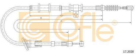 LINKA - HAMULEC RECZNY COF 17.2028 COFLE 92172028