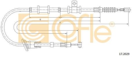 LINKA - HAMULEC RECZNY COF 17.2029 COFLE 92172029