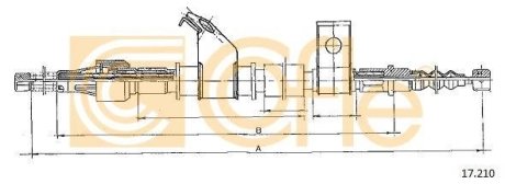 LINKA - HAMULEC RECZNY COF 17.210 COFLE 9217210