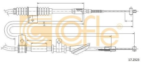 LINKA - HAMULEC RECZNY COF 17.2523 COFLE 92172523