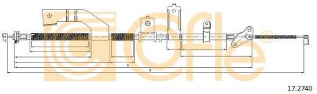 LINKA - HAMULEC RECZNY COF 17.2740 COFLE 92172740