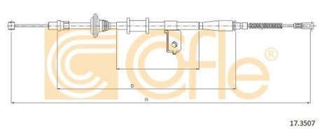 Трос ручного гальма COFLE 92173507