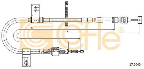 LINKA - HAMULEC RECZNY COF 17.5040 COFLE 92175040