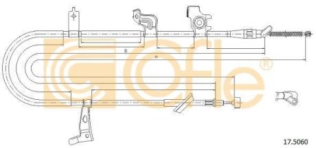 LINKA - HAMULEC RECZNY COF 17.5060 COFLE 92175060