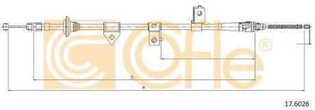 LINKA - HAMULEC RECZNY COF 17.6026 COFLE 92176026