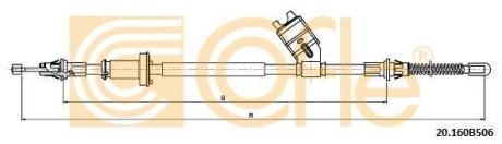 LINKA HAMULCA RĘCZNEGO JEEP COFLE 9220160B506