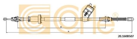 LINKA HAMULCA RĘCZNEGO JEEP COFLE 9220160B507