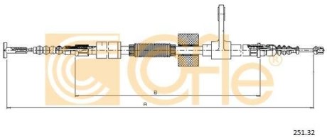 LINKA - HAMULEC RECZNY COF 251.32 COFLE 9225132