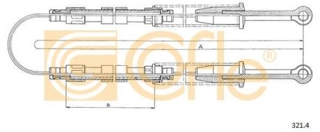 LINKA - HAMULEC RECZNY COF 321.4 COFLE 923214