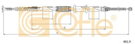 LINKA - HAMULEC RECZNY COF 461.9 COFLE 924619