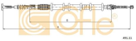 LINKA - HAMULEC RECZNY COF 491.11 COFLE 9249111