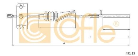 LINKA - HAMULEC RECZNY COF 491.13 COFLE 9249113